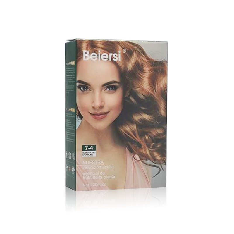 Permanent Free Sample Hair Colorant Honey Brown Colour Dye Cream Products