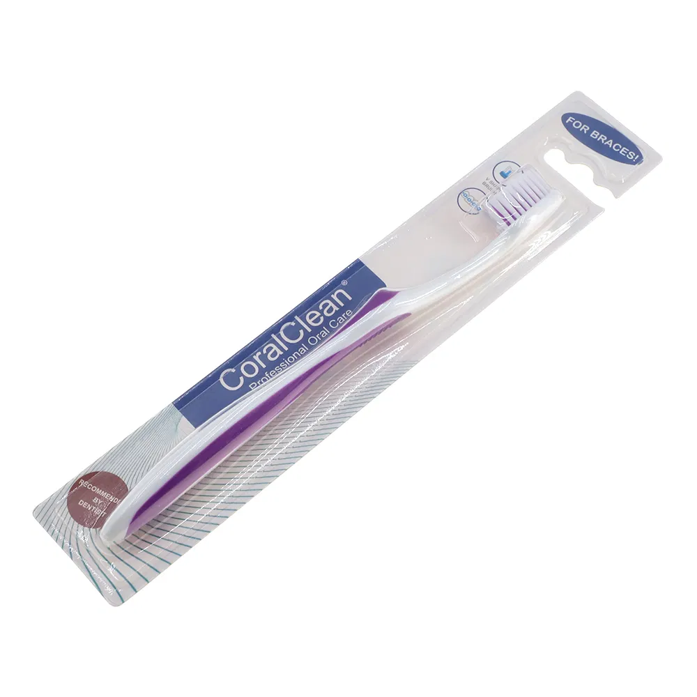 Wholesale Colorful Soft Adult Manual Personal Orthodontic Toothbrush V Shape U Shape Hotel Dental Ortho Toothbrush Oral Care
