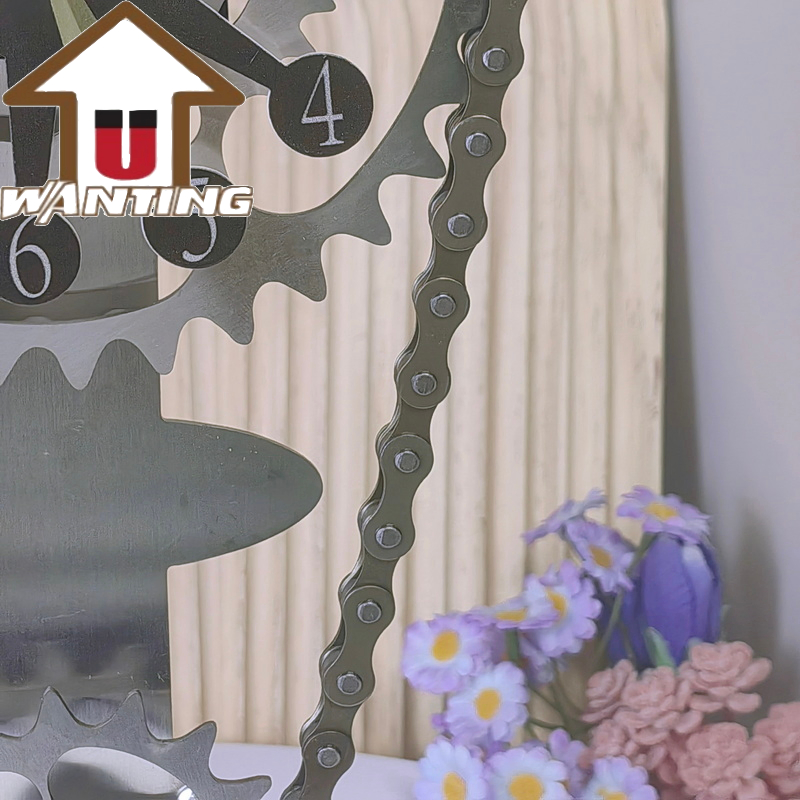 Clock Personality Creative Decoration Metal Craft Ornament Chain Gear Clock USB Interface