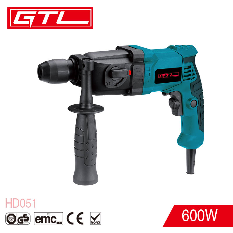 600W Electric Powert SDS Impact Rotary Hammer Drill with 2 Function (HD051)