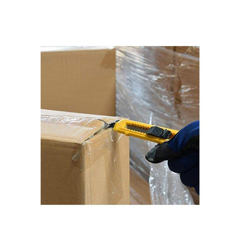 Utility Knife Box Cutters (12-Pack Bulk, 18mm Wide Blade Cutter) - Retractable, Compact, Extended Use for Heavy Duty Office, Home, Arts Crafts, Hobby for Cuttin