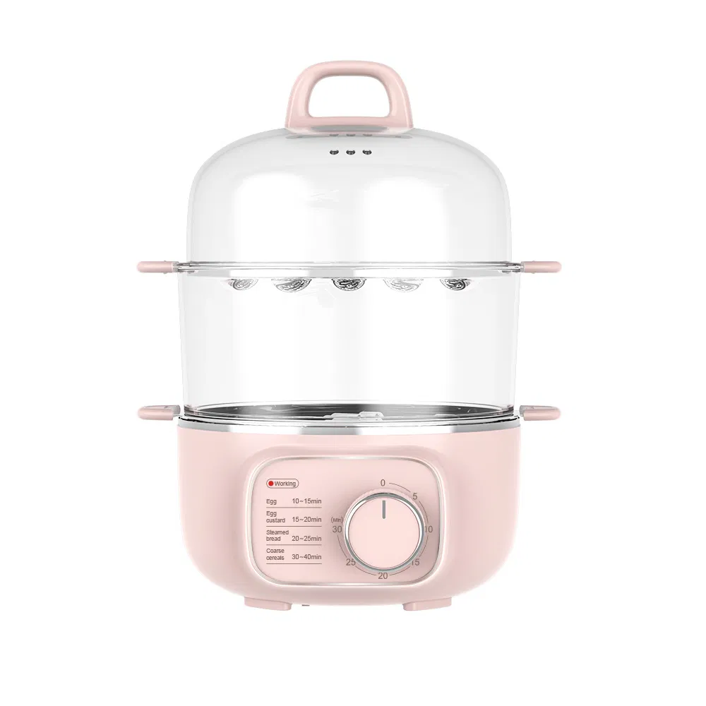 Egg Boiler, Double-Layer 304 Stainless Steel Steamer, Timed Automatic Power-off, Small Multi Functional Egg Maker