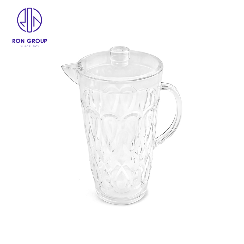 High Quality PC Plastic Water Juice Tea Bottle Crystal Kettle Drinkware for Hotel Restaurant Wedding Party