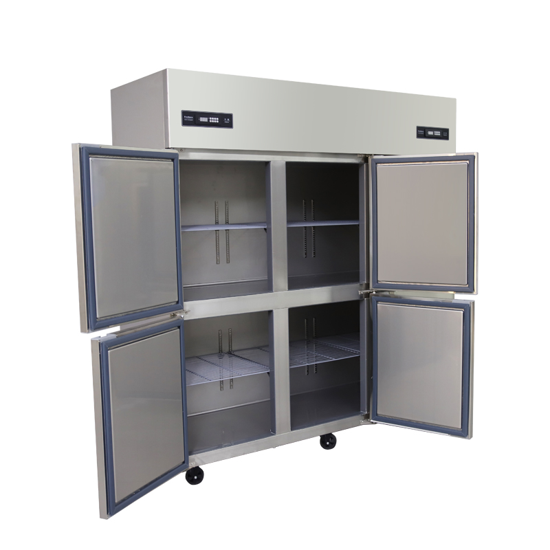 Six Commercial Door Large Capacity Stainless Steel Refrigerator Equipments for Kitchen Supermarket and Restaurant Freezer