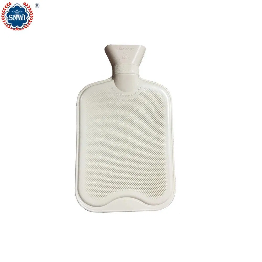 High Quality Giant Hand Warmer Medical Natural Rubber 2000ml Hot Water Bottle (Bag) with Fleece Cover