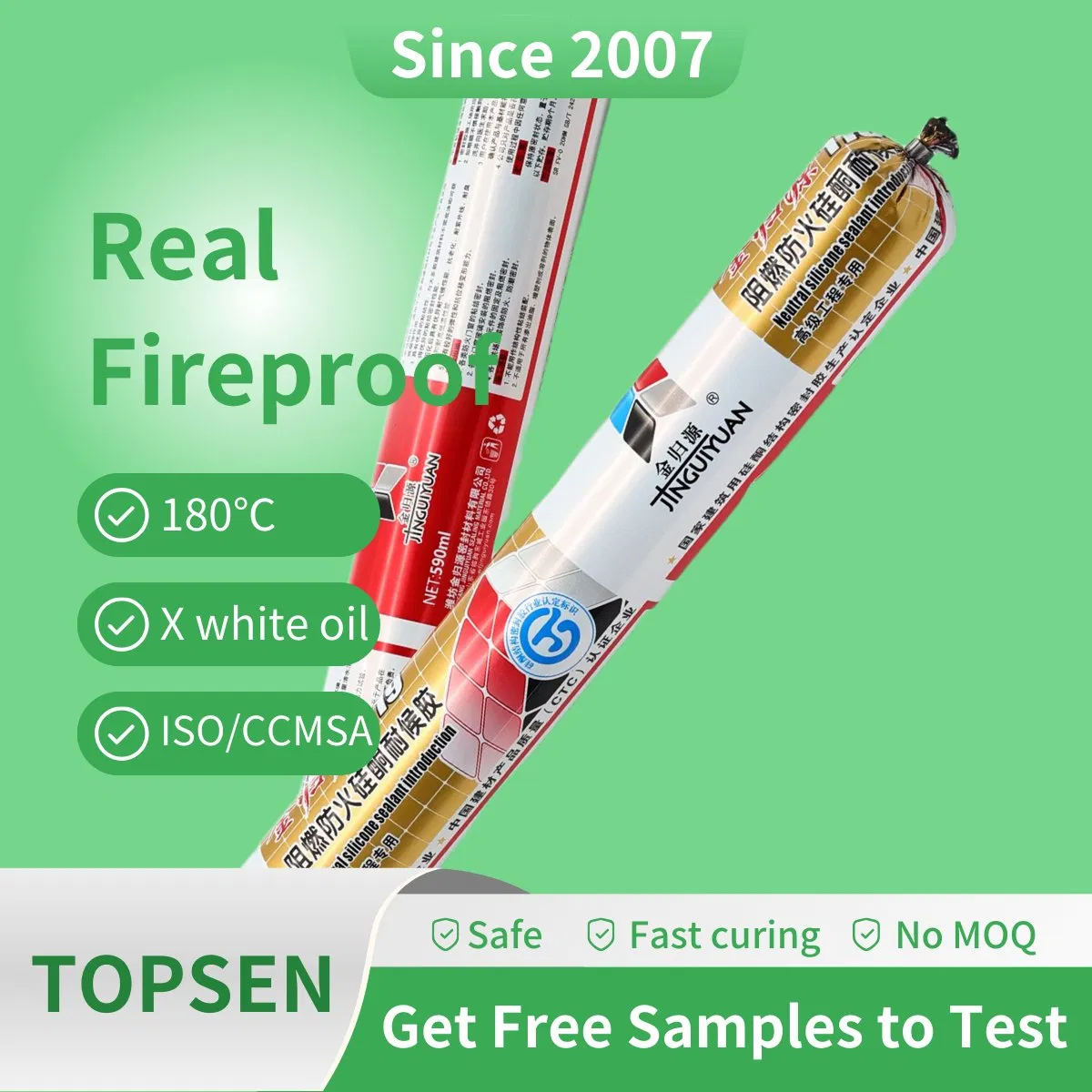 Fireproofing Weatherproof Seal Flame Retardant Silicone Sealant