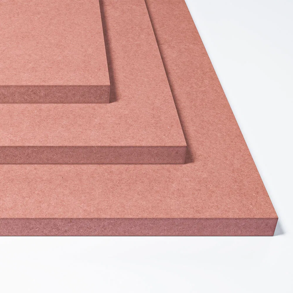 18mm Flame Retardant Fire Resistant Red MDF Sheet Fibreboards Fireproof Red MDF