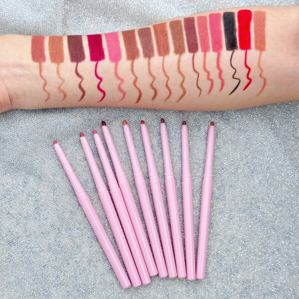 Popular Retractable Lipliner Nude Tube Vegan Brown Cream Lip Liner
