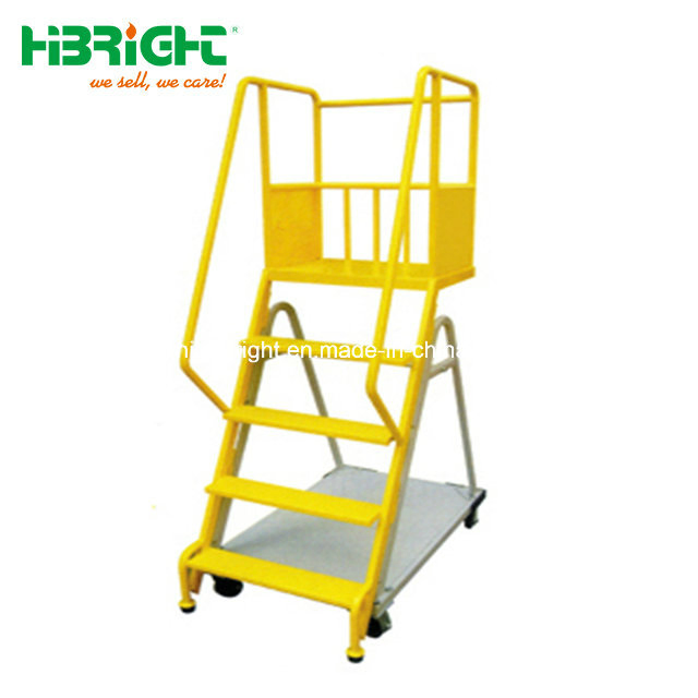 Folding Metal Step Ladder Truck with Wheels