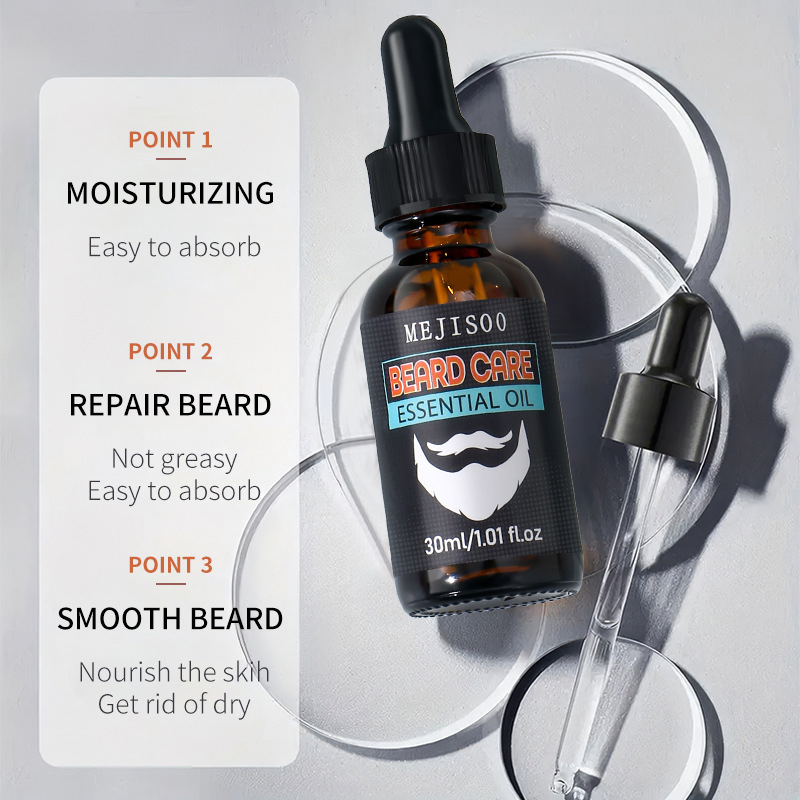 Multi Nourishing Repair Refreshing Easy to Absorb Non Curly Non Rough Smooth Beard Growth Serum Oil