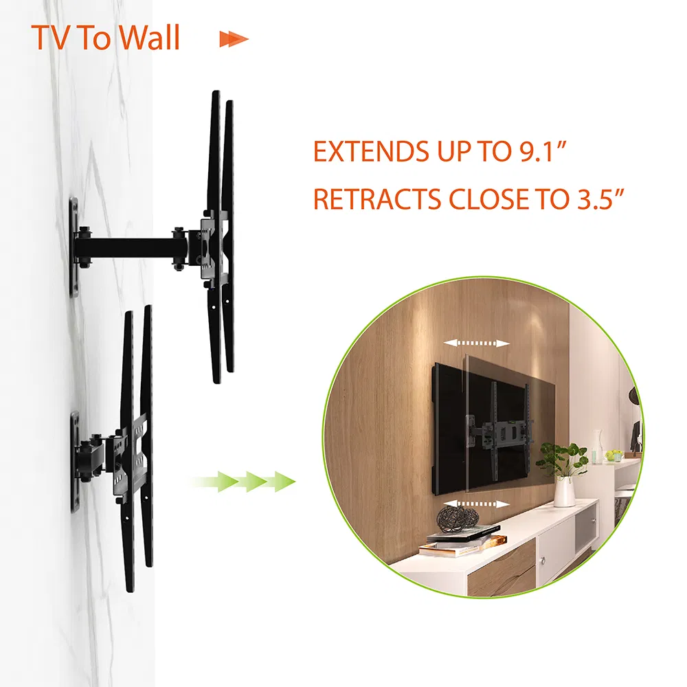 Кронштейн для ТВ Full Motion с наклоном, Vesa 400x400 мм