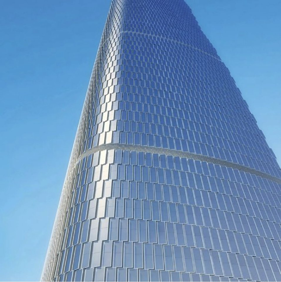 Unitized Tempered Glass Curtain Wall Panel Aluminum Facade Cladding