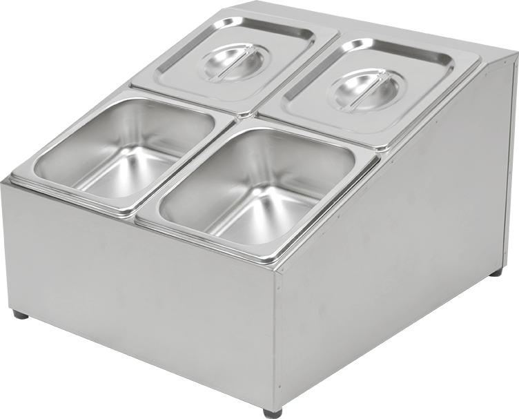 Commercial Stainless Steel Food Container Holder Gn Pan Display Rack