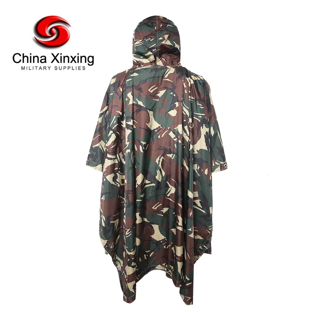 Custom Soldier Camouflage Raincoat Jungle Multi Functional Poncho Hunt Camp Poncho