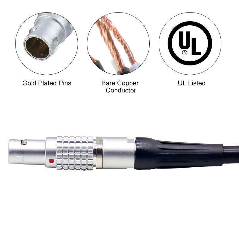 Кабель M12 8p8c Female - RJ45 0.3м CAT6A