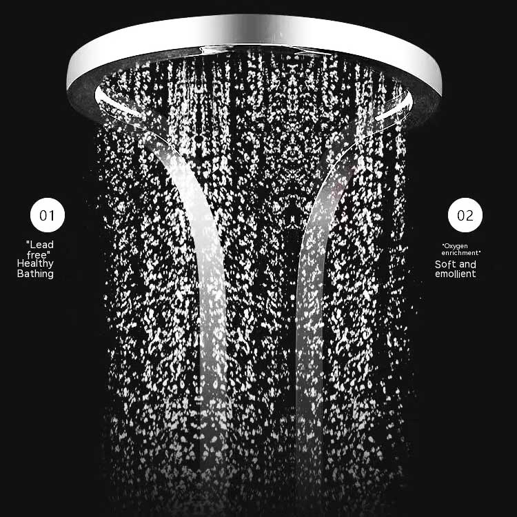 Factory Direct Price Toktik Multi-Functional Multi Head Chrome Waterfall Rainfall Wall Mounted Massage Shower Panel