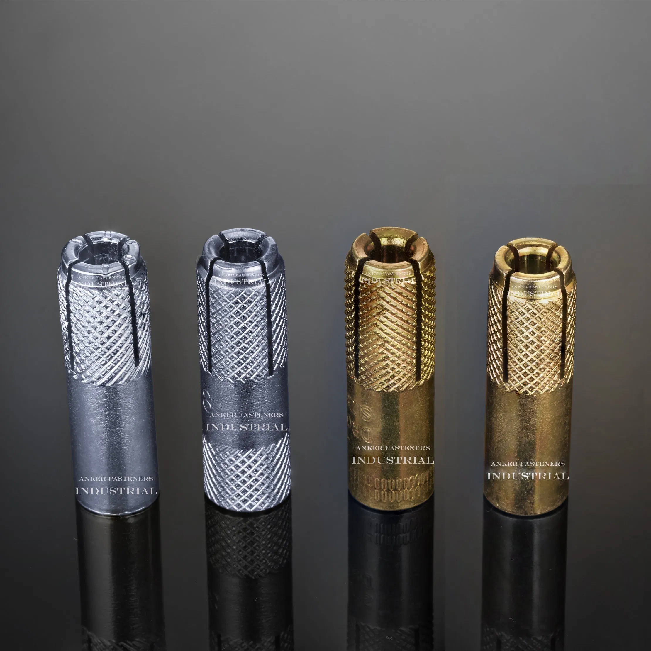 1/2'' Zinc-Plated Drop-in Anchors for Concrete Industrial-Strength Anchors with Lip Made in China Galvanization Expansion Concrete Fastener