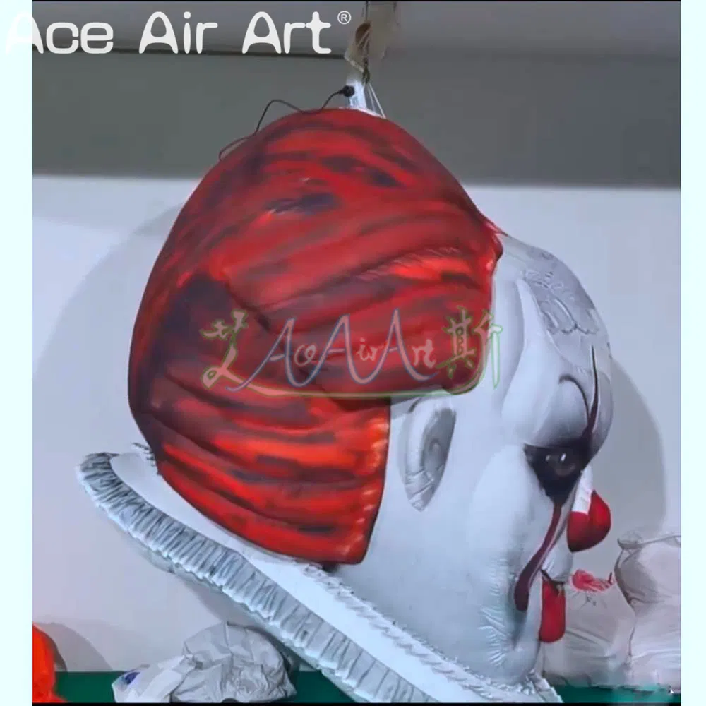 Hanging Inflatable Clown Model Halloween Ghost Character Ceiling Holiday Balloon Inflatable Clown for Events