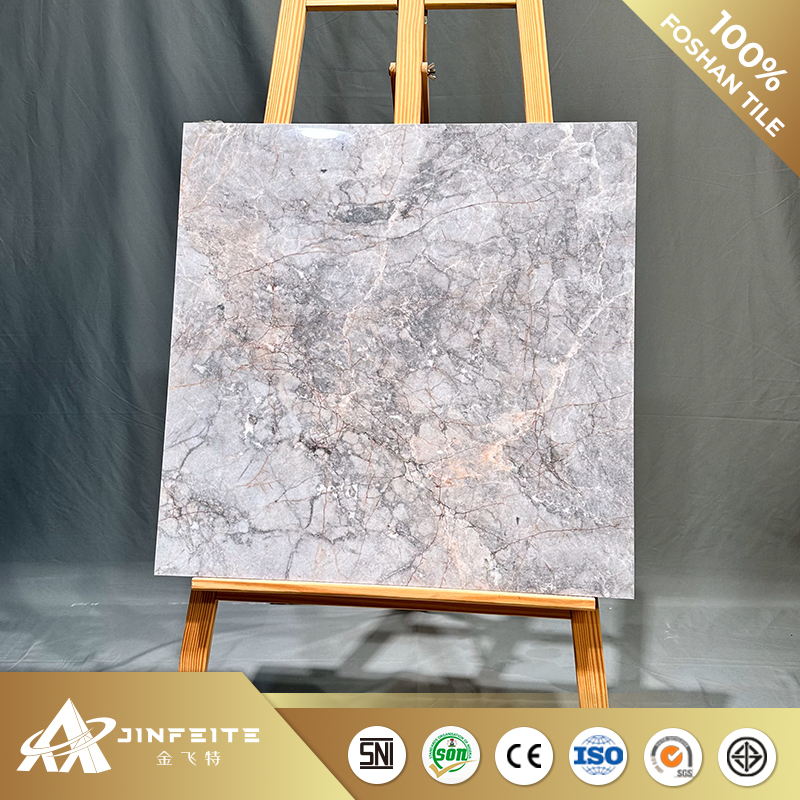 Grey Marble Design Porcelain Tiles 600X600mm on Promotion Cheap Price Flooring Ceramic