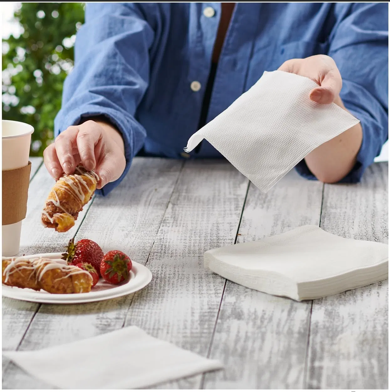 Custom Eco-Friendly Antibacterial Napkin Lunch Napkins Paper Napkins for Everyday Use Parties Hotel