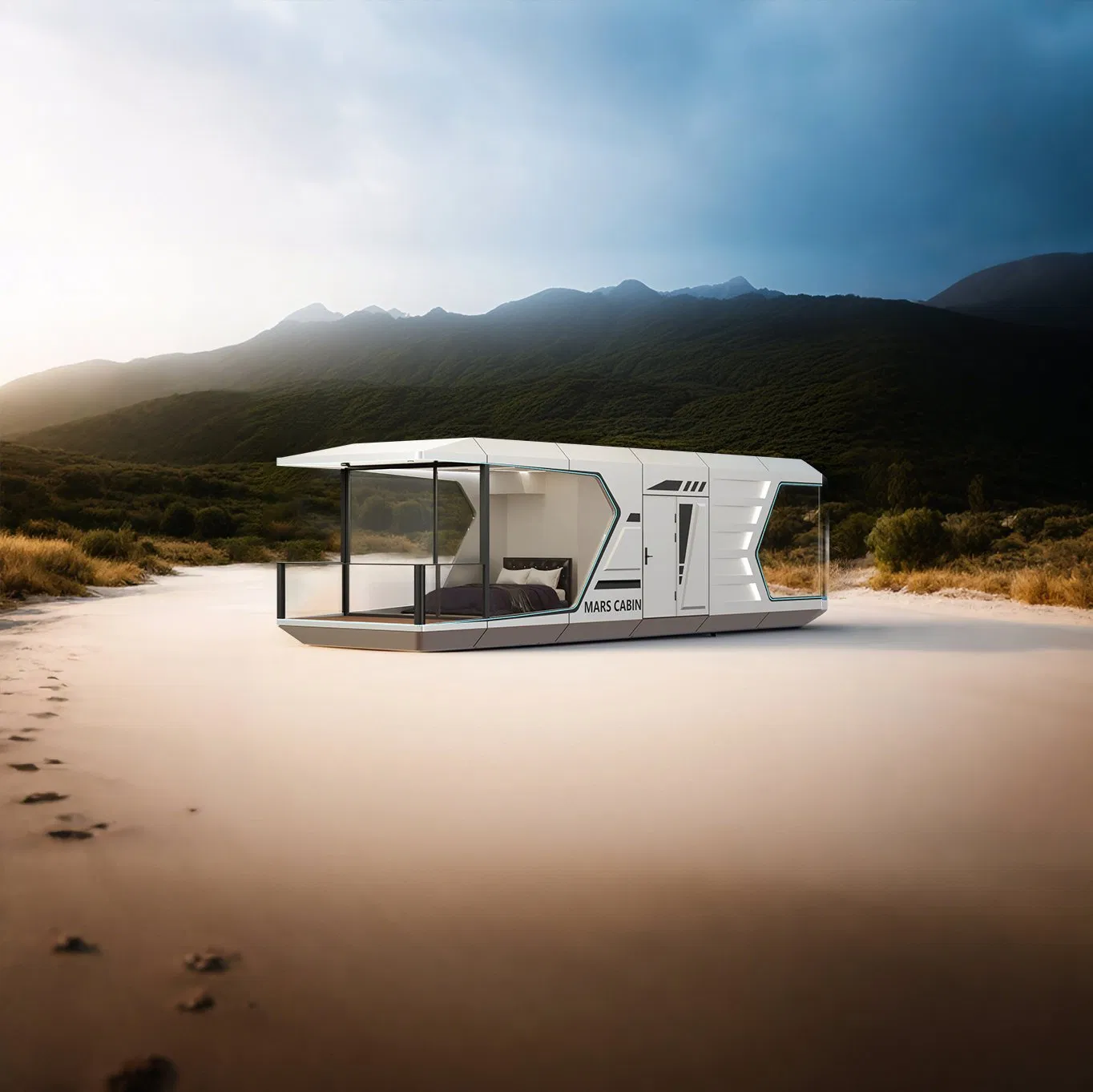 China Mobile House Aluminum Tiny Capsule Hosue with Bedroom