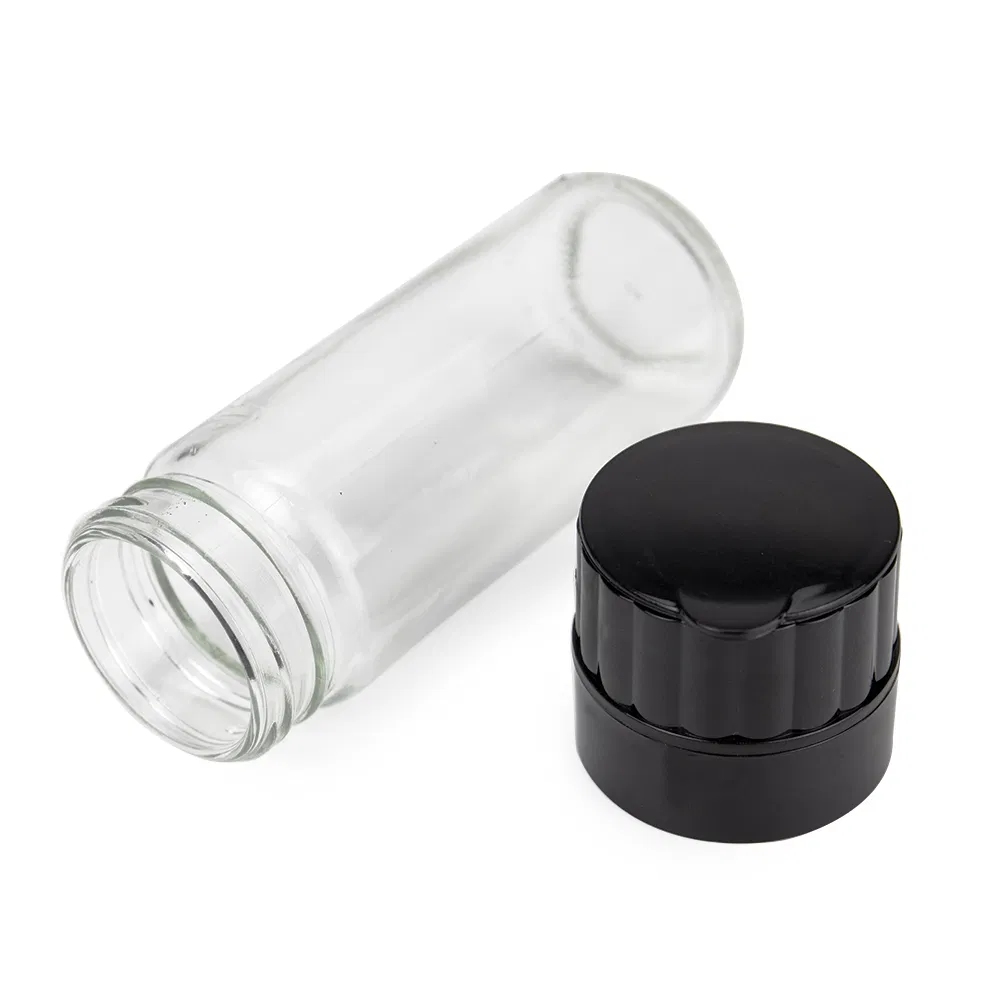 100ml Manual Adjustable Glass Bottle Salt and Pepper Grinder for Kitchen