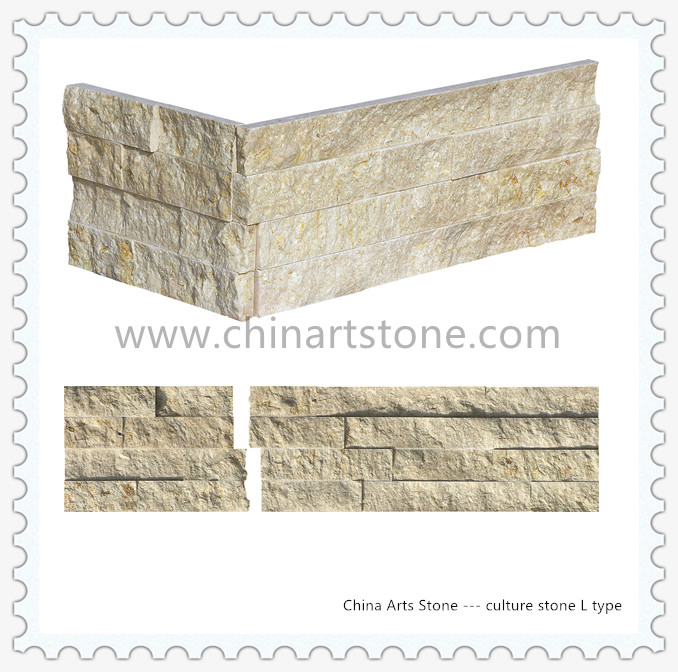 Sahara Marble Culture Stone Wall Cladding for Villa