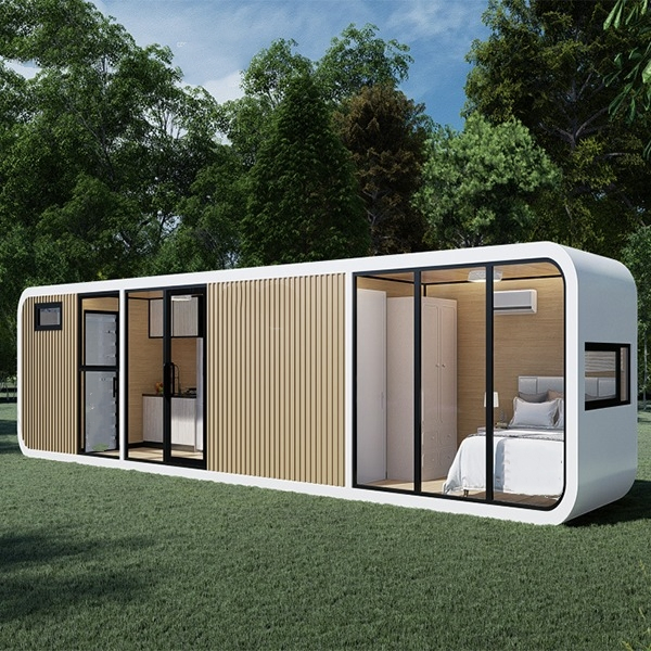 Movable Modern Study Apple Pod Cabin Hotel Small Solar Pod Waterproof Garden Office Prefab Cabin Houses