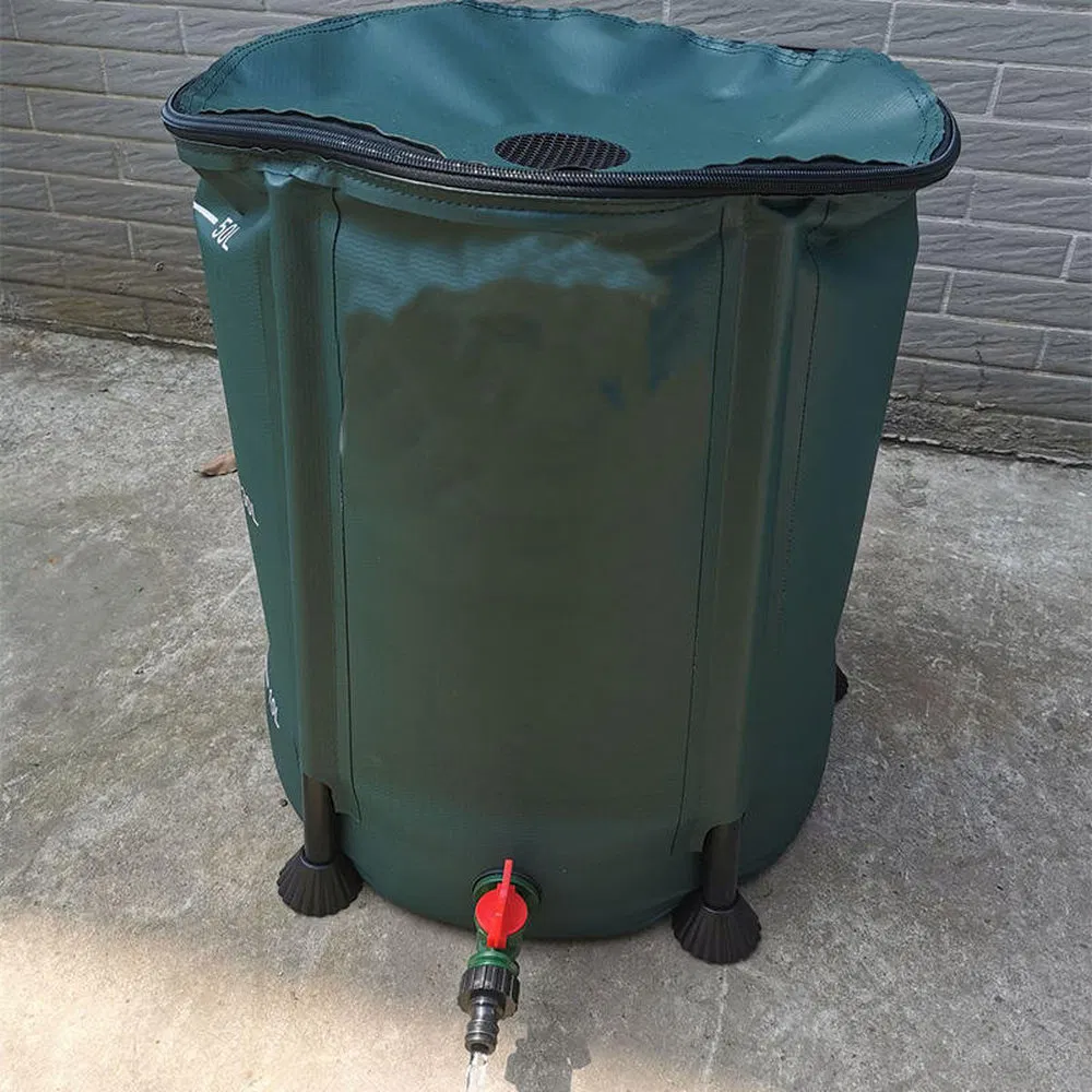 Easy Store Collapsible Outdoor Rainwater Collection Barrel for Car Washing and Cleaning