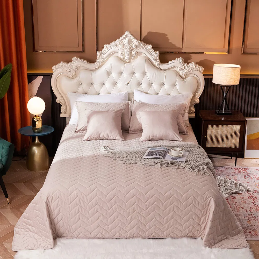 100% Cotton Quilted Bedspread Bed Linen Thick Bed Covers