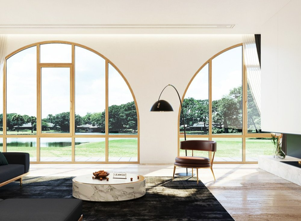 Custom Wooden Aluminum Casement Glass French Window with CSA Certificate for Hotel