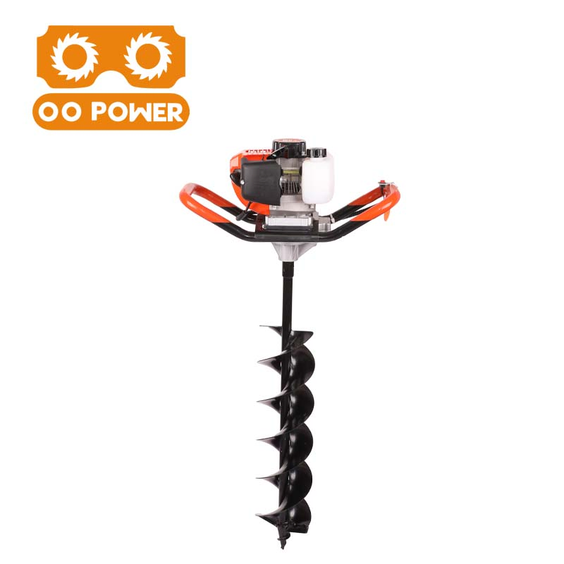 Powerful Gasoline Earth Auger with 2-Stroke Engine for Efficient Drilling