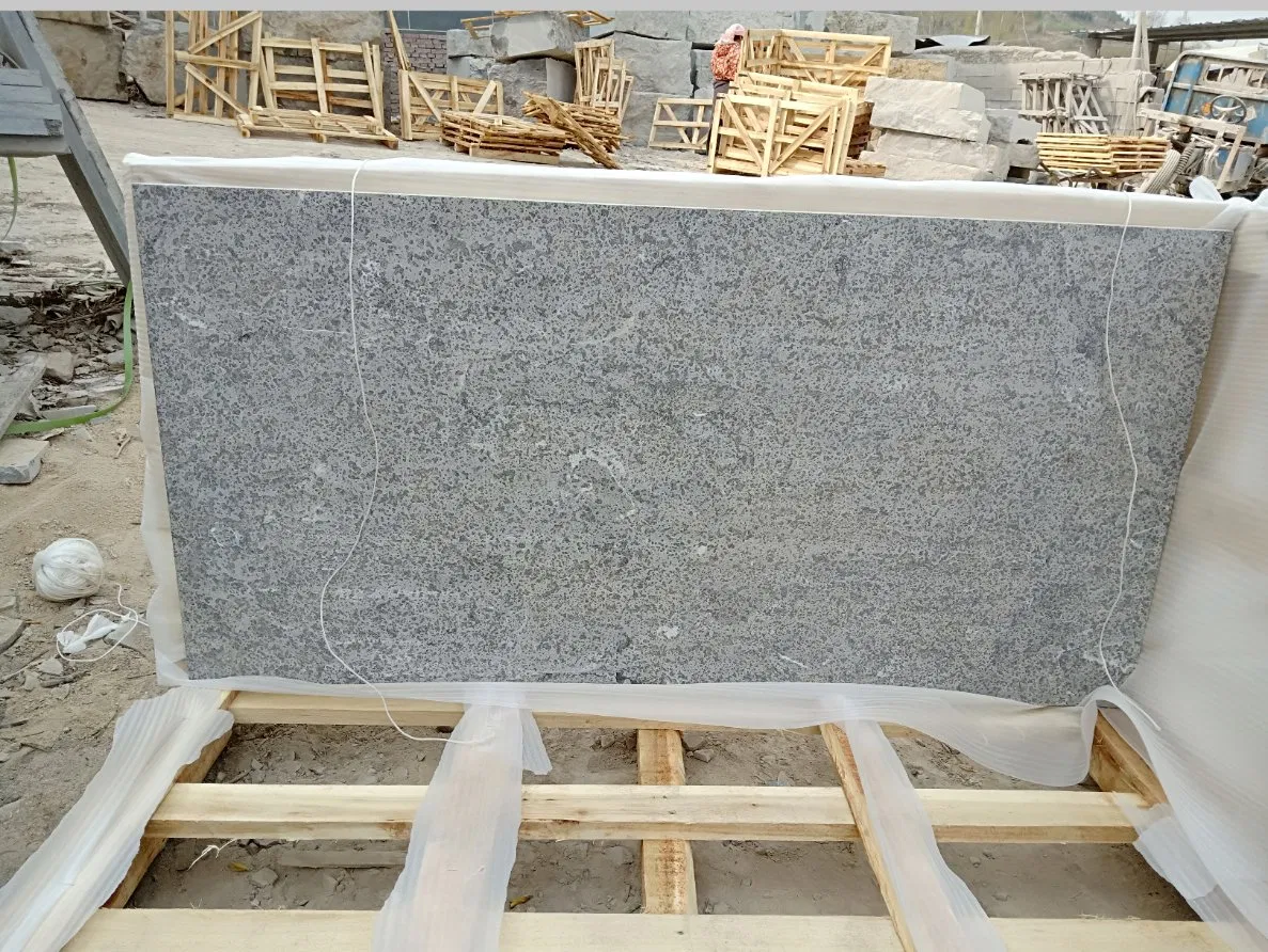 Blue Grey Lime Stone Chinese Flamed Blue Limestone Price for Outdoor Floor Tile