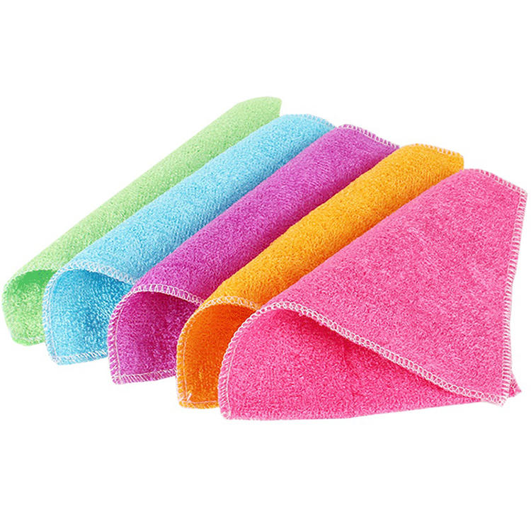 Topeco Kitchen Cleaning Dish Towel Bamboo Fiber Cloth