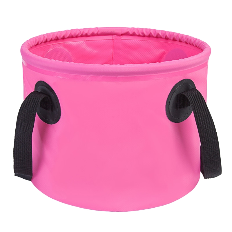 Outdoor Folding Bucket for Fishing Washing Camping PVC Material Convenient Foot Bucket, Travel Camping Items