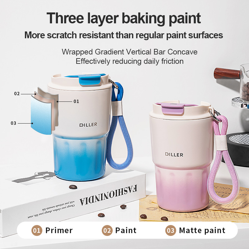 Simple LFGB Approved None Color Box Bottle Stainless Steel Coffee Mug