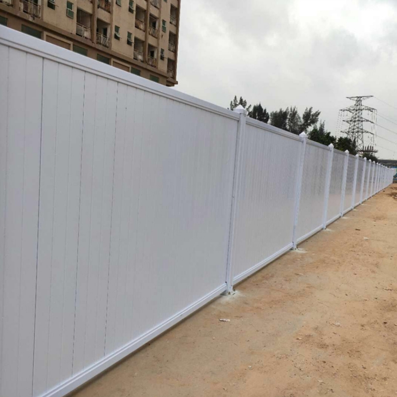 Hsj Heavy Duty Vinyl Privacy Fence Plastic UV Resistant Easy to Assemble 8X8 PVC Panel Farm Fence Garden Privacy White PVC Privacy Fence