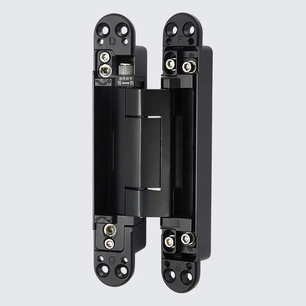 OEM Black 180 Degree Adjustable 3D Zinc Alloy Hydraulic Hidden Invisible Door Hinge
