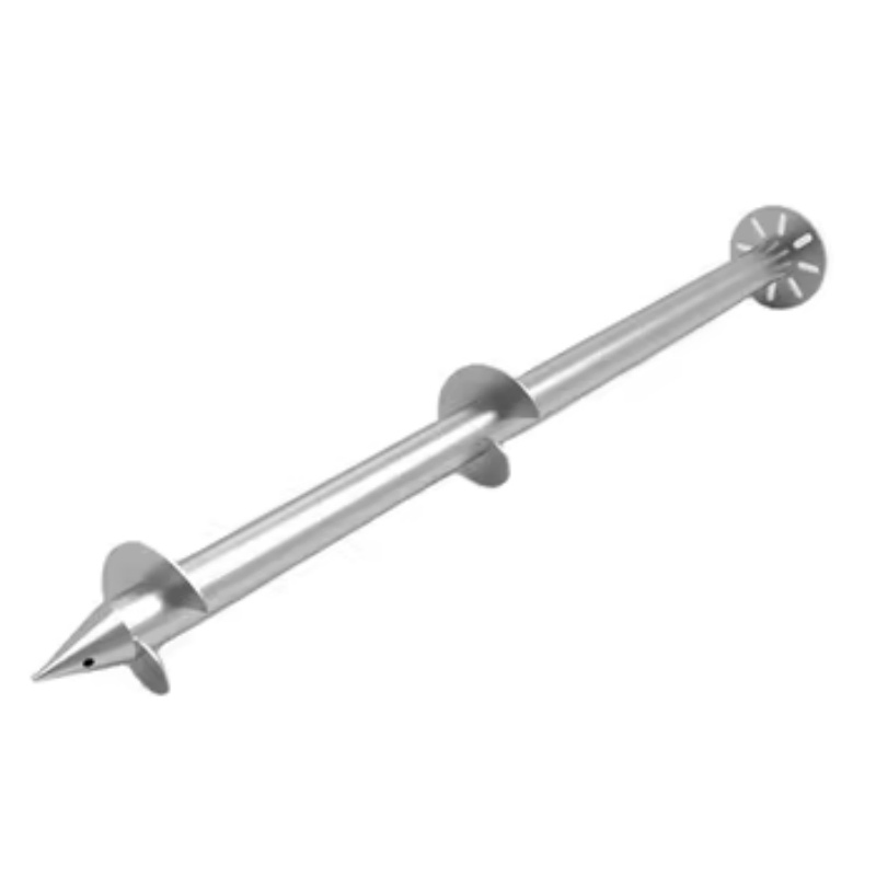 Round Helical Piles for Deck Footings Residential Project