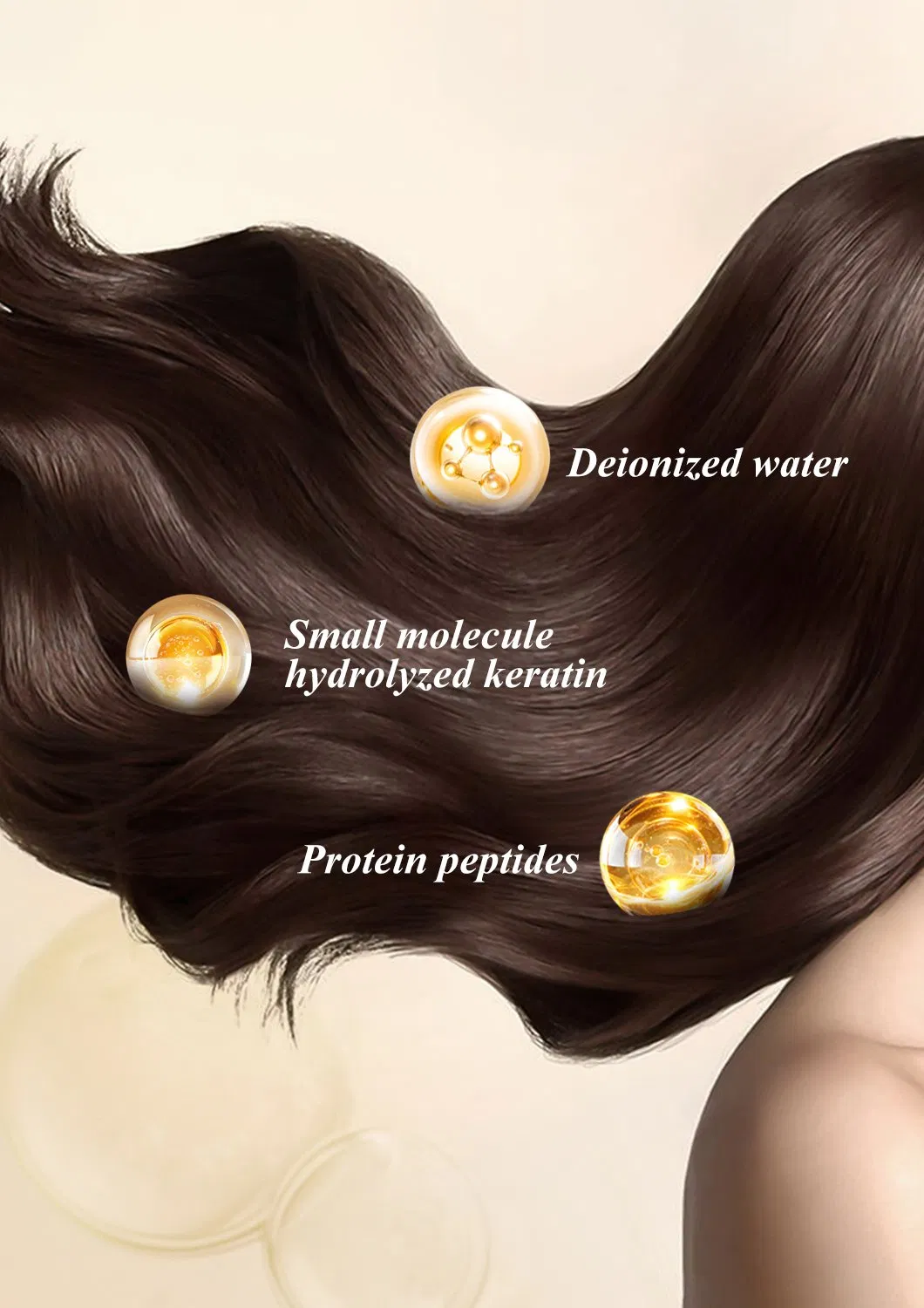 Protein Peptide Deep Repair Hair Essence Lotion Conditioner for Hair Care