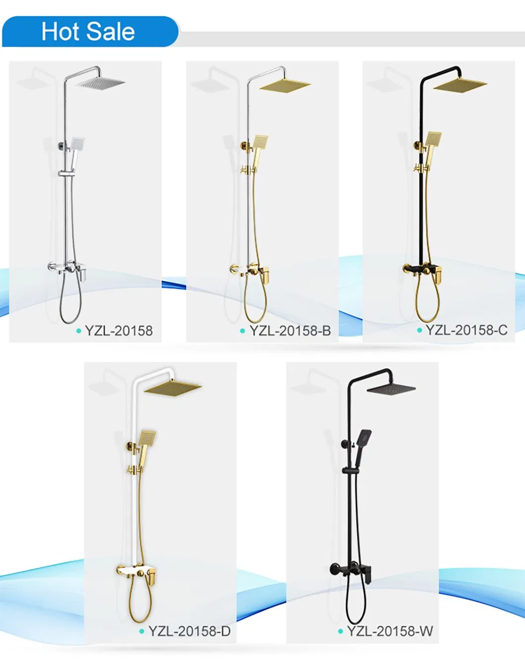 Ablinox Factory Wholesale 304 Stainless Steel Brushed Bathroom Shower