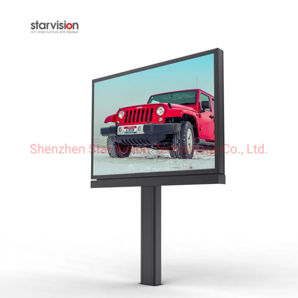 Outdoor Advertising Display Mega Light Highway Double-Sided Billboard Structure