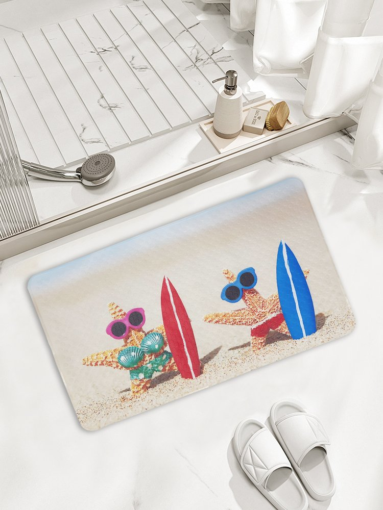 Non Slip Printed PVC Mat for Tub Suction Bath Mat