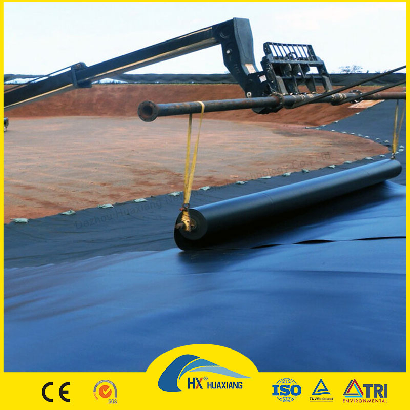 0.75mm 1mm 1.5mm 100% Virgin ASTM Anti-Seepage Waterproof Impermeable Smooth Textured HDPE LDPE LLDPE Geomembrane for Dam Pond Liner Landfill Mining Price