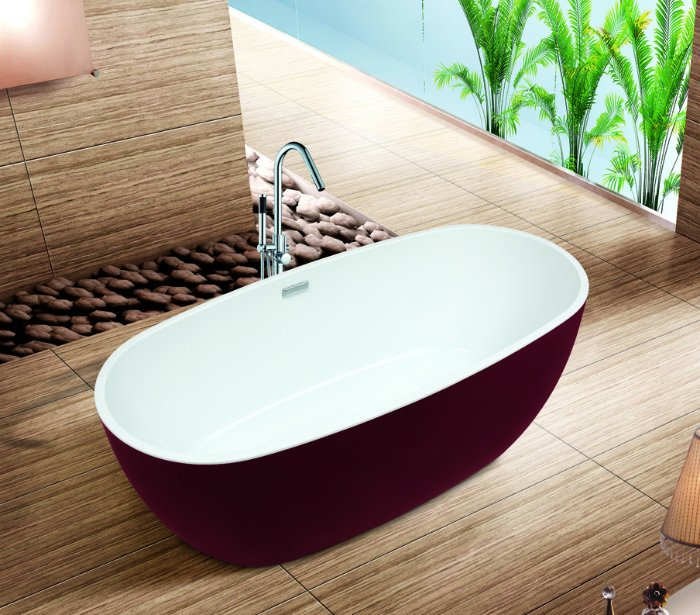Indoor Acrylic Free Standing Bathtub (6007A)