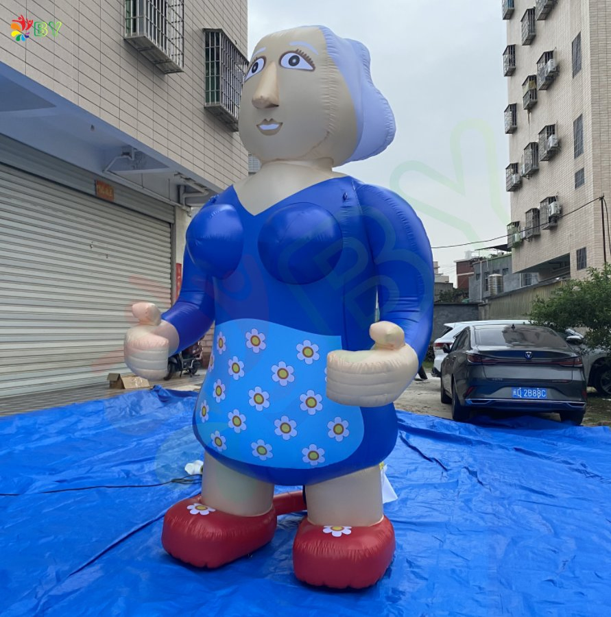 Large Advertising Inflatable Sarah Cartoon, Abraham Cartoon