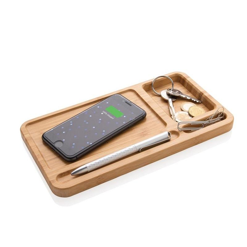 Беспроводная зарядная станция 15W из бамбука