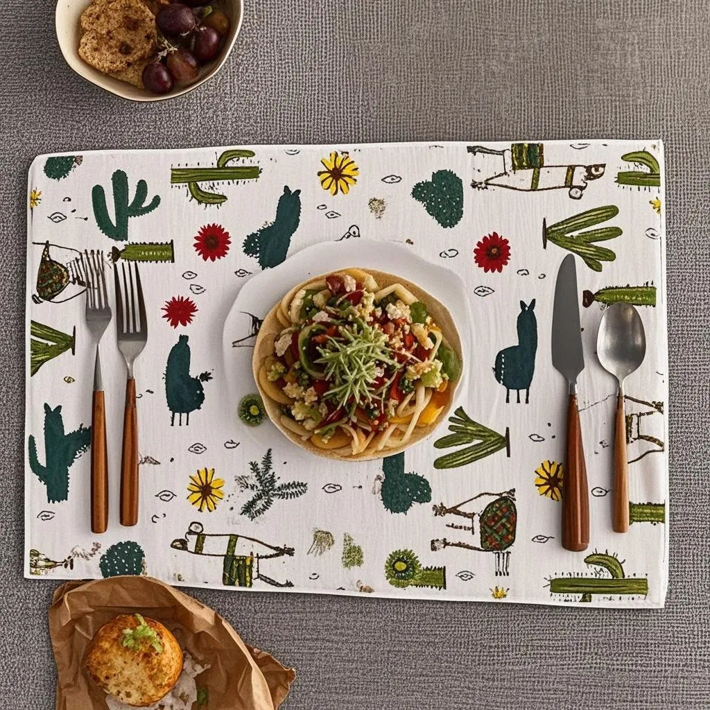 Microfiber Mat Rectangular Placemat Non Slip Mat Dish Drying Baking for Baby Eating Dinner Dish Mat