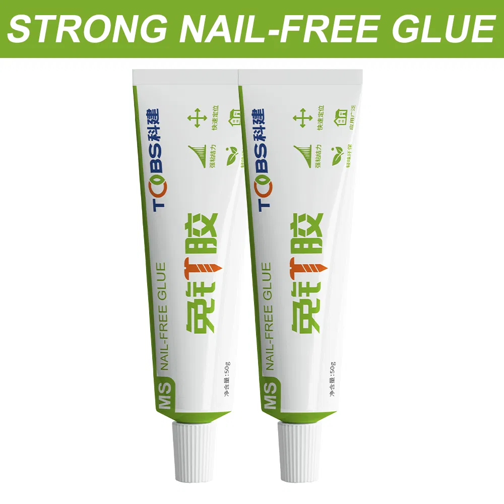 Strong Waterproof White Silicone Nail Glue for Construction