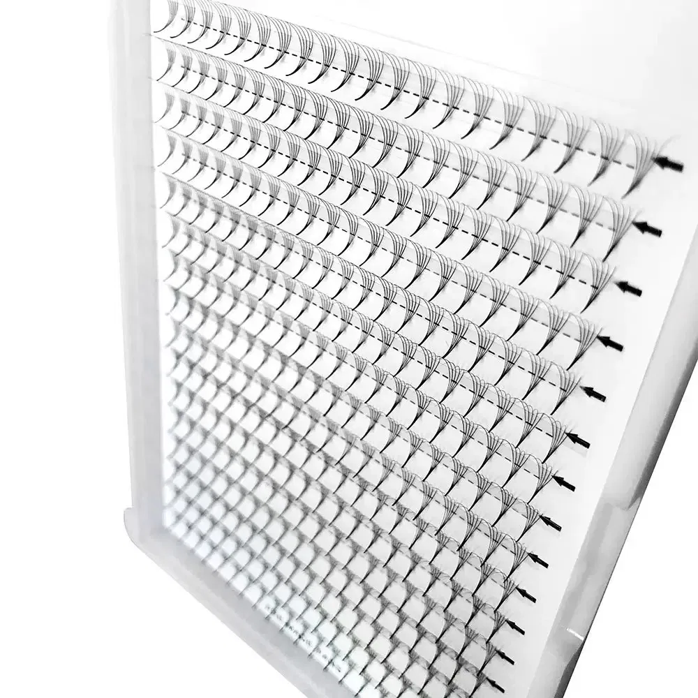 Thin Point Base Pre-Made Volume Fans 0.07mm 3D 8d 12D Narrow Base Lightweight Mega Volume Lash Extension